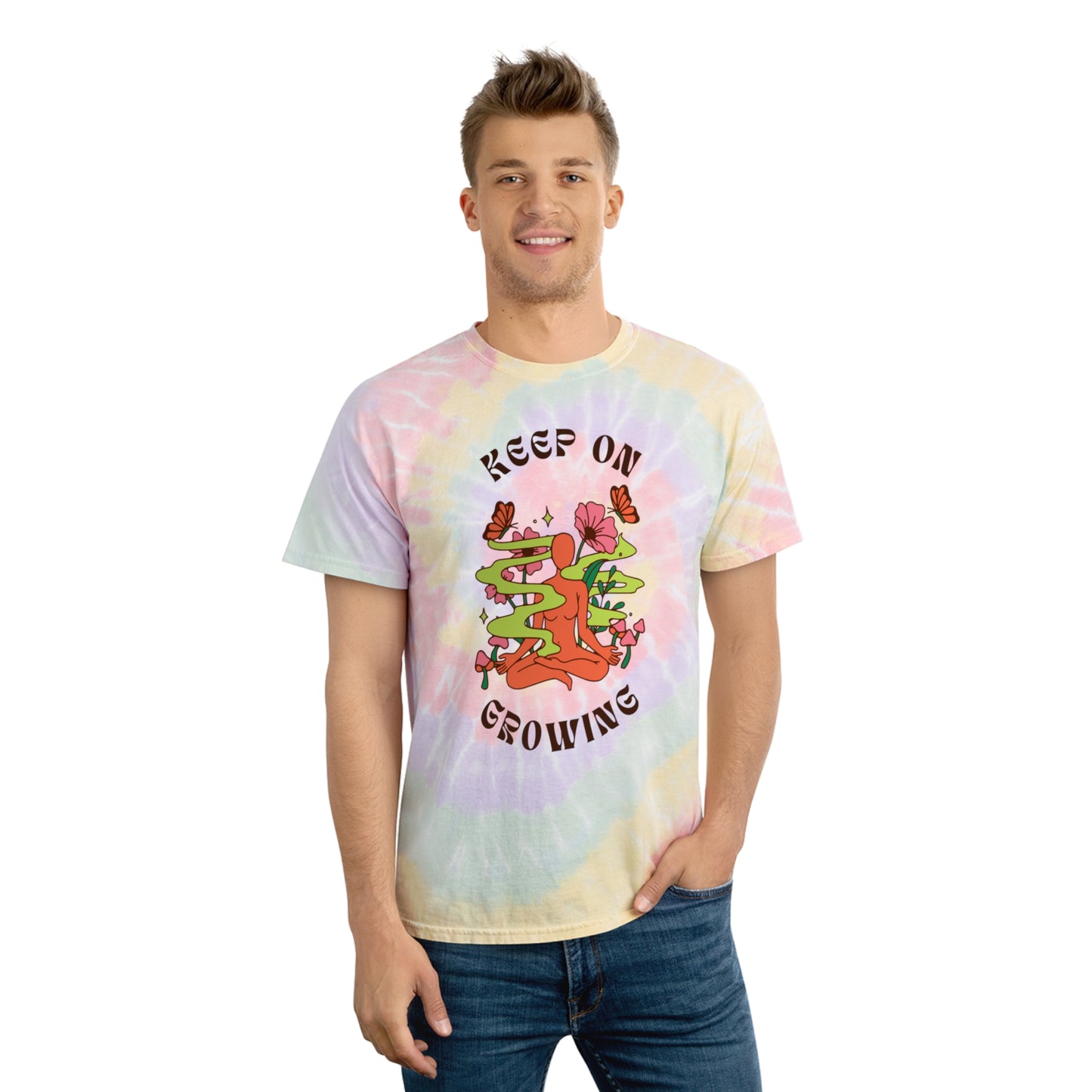 Keep Growing - Tie-Dye Tee, Spiral