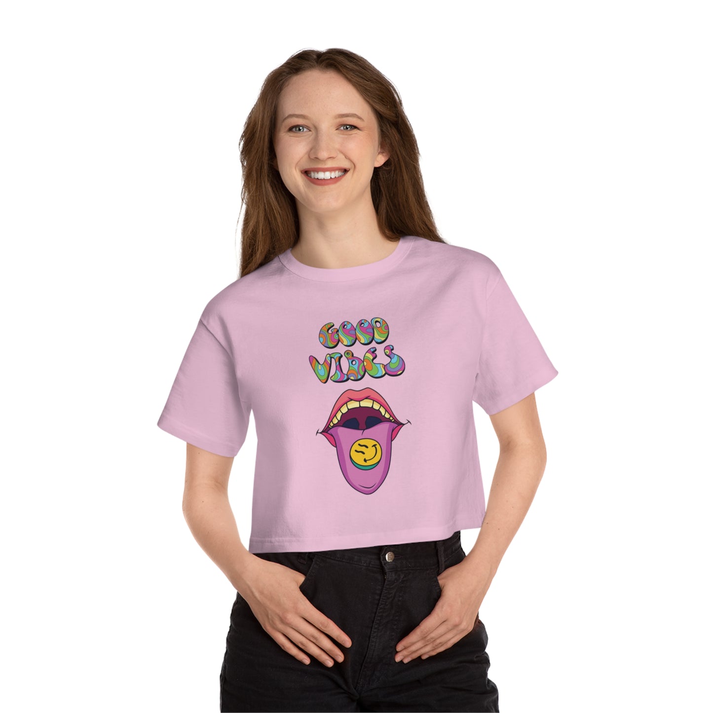 Drippy Smile - Champion Women's Heritage Cropped T-Shirt