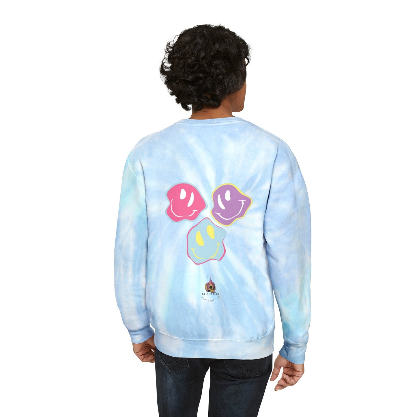 Manifest it - Unisex Tie-Dye Sweatshirt