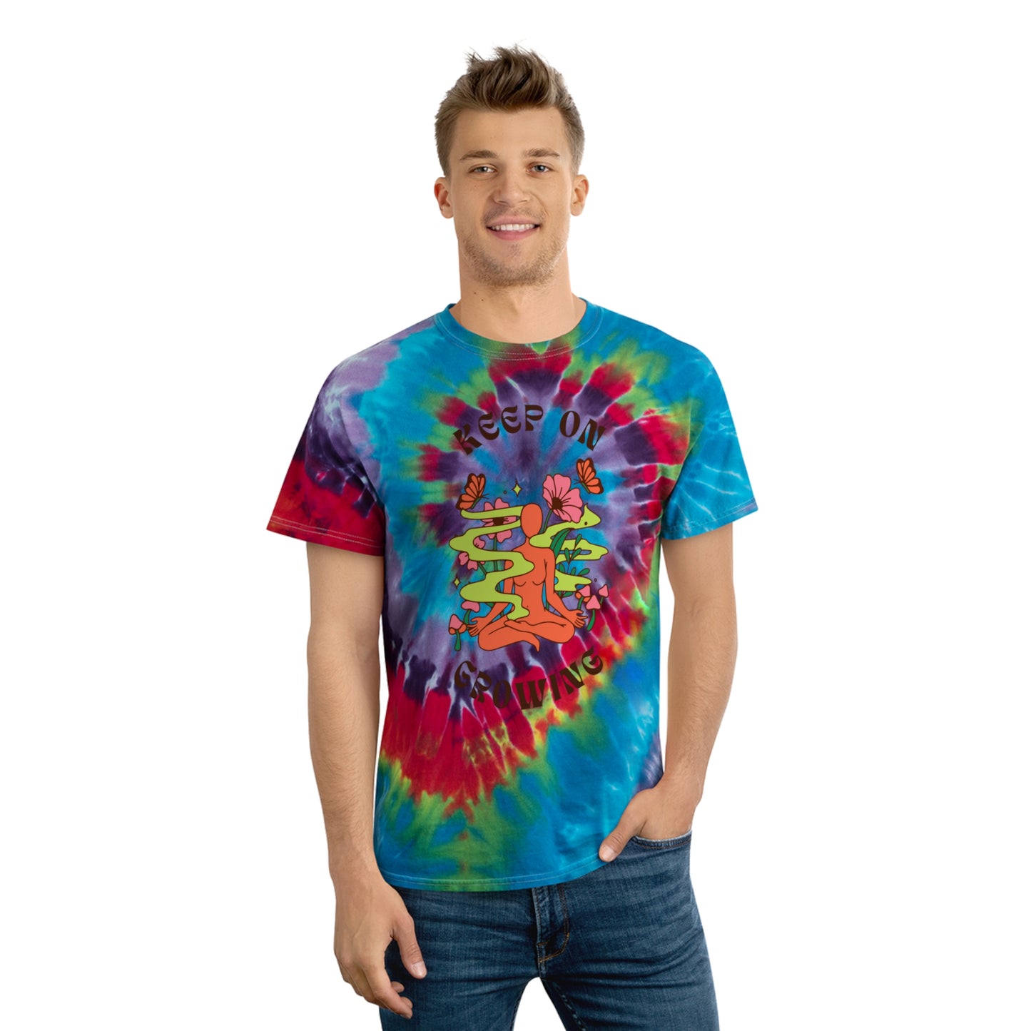 Keep Growing - Tie-Dye Tee, Spiral