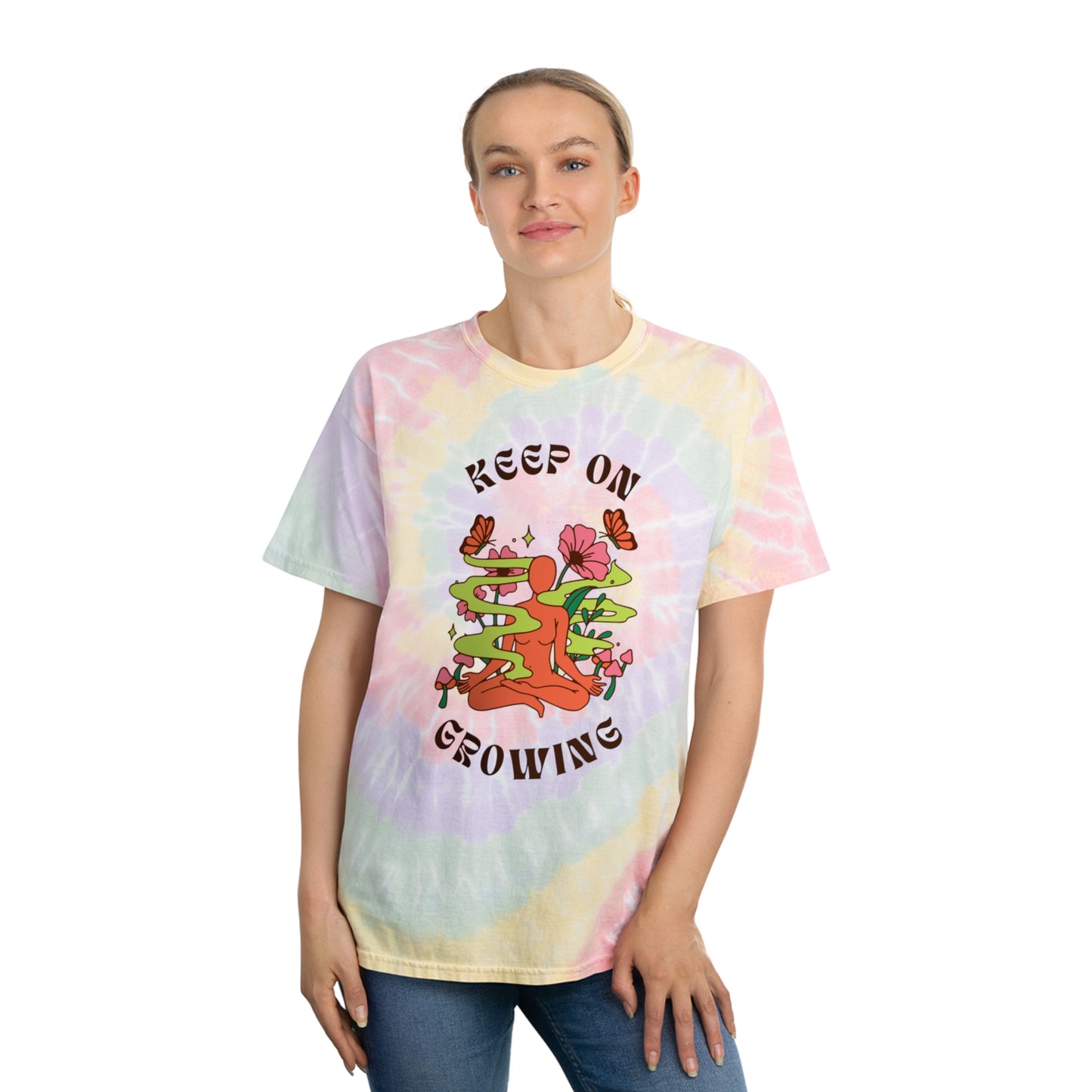 Keep Growing - Tie-Dye Tee, Spiral