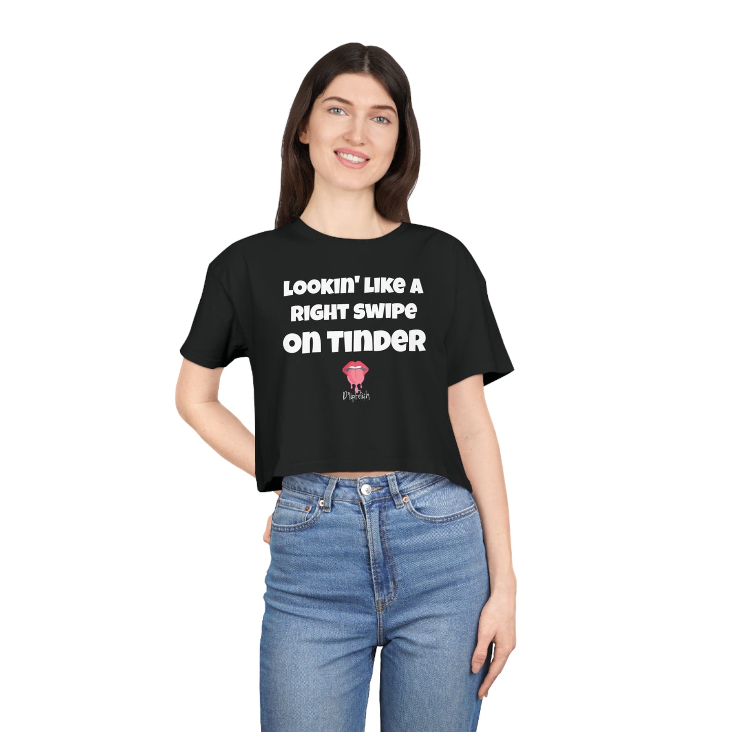 Right Swipe | Tinder - Women's Crop Tee