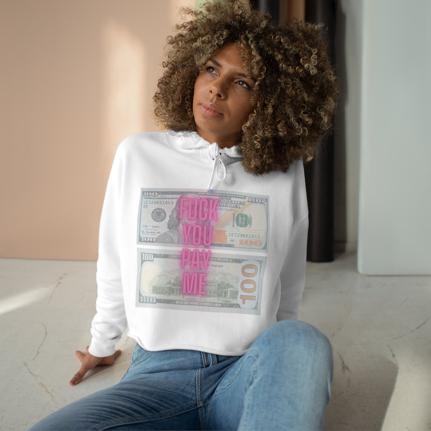 Pay Me | Crop Hoodie