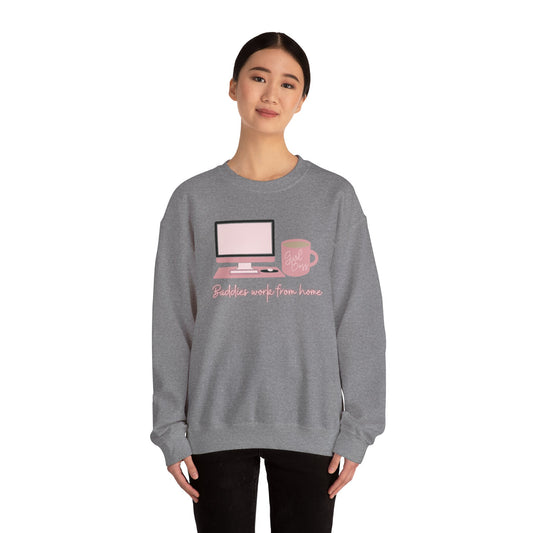 Baddies Work from Home - Unisex Heavy Blend™ Crewneck Sweatshirt