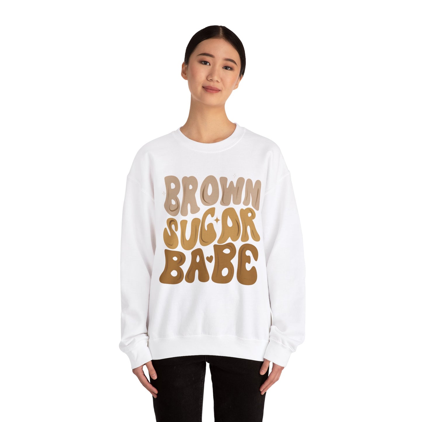 Brown Sugar Babe - Unisex Heavy Blend™ Crewneck Sweatshirt