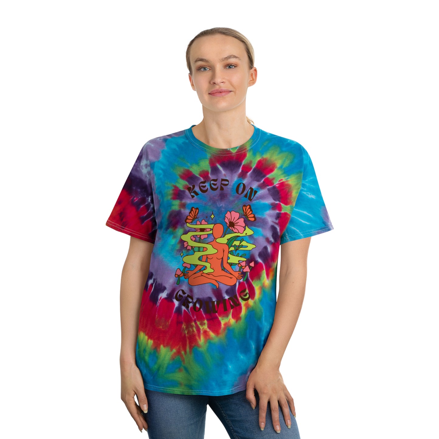 Keep Growing - Tie-Dye Tee, Spiral