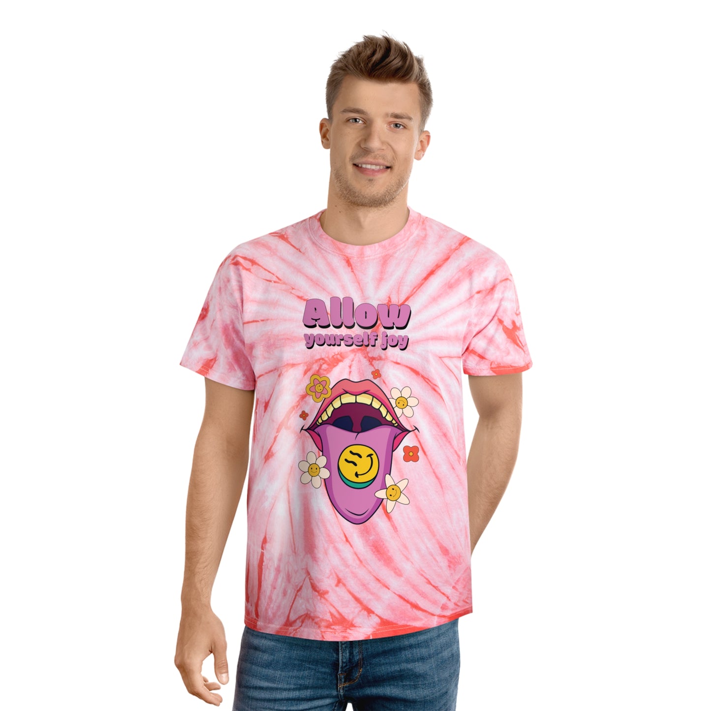 Allow Yourself Joy - Tie-Dye Tee, Cyclone