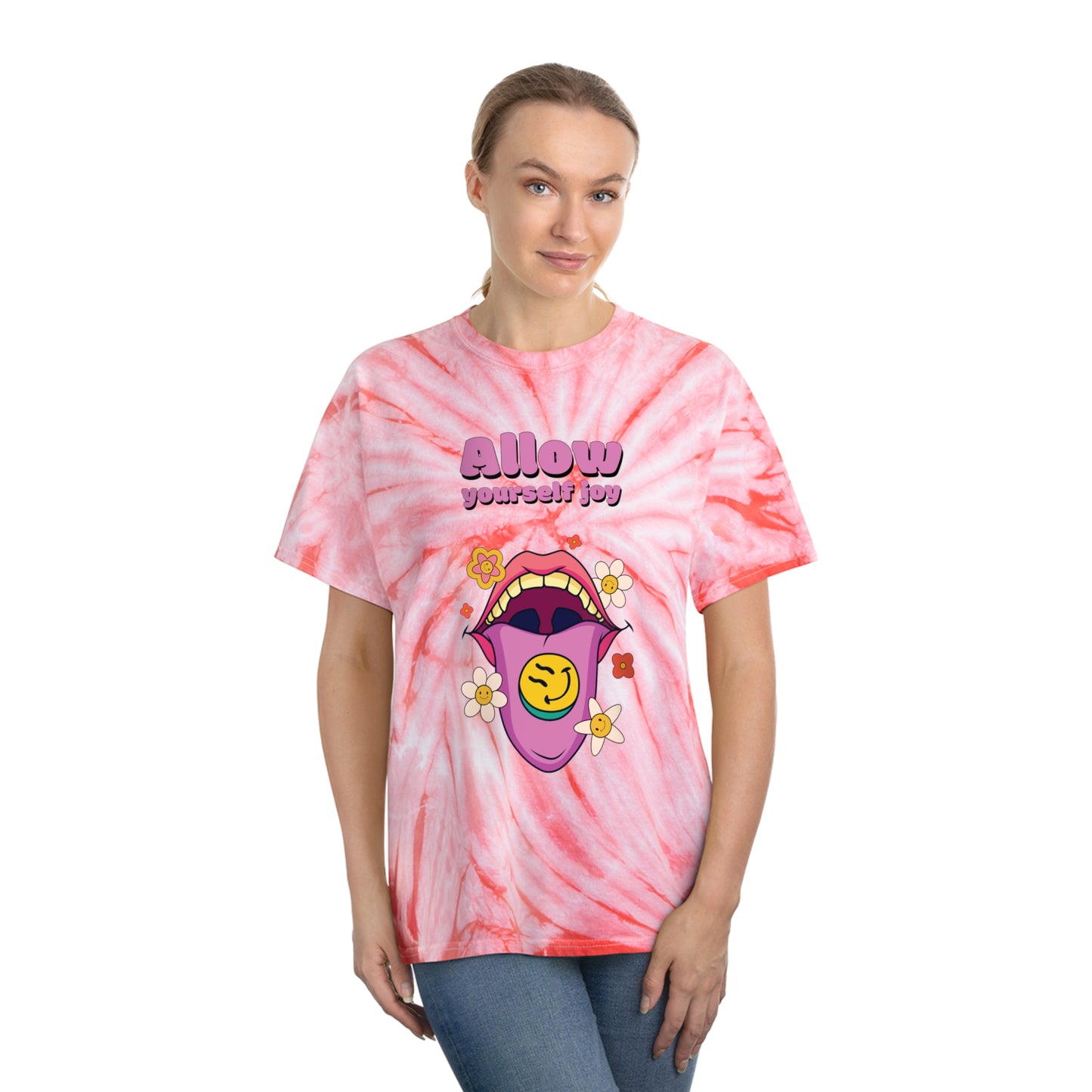 Allow Yourself Joy - Tie-Dye Tee, Cyclone